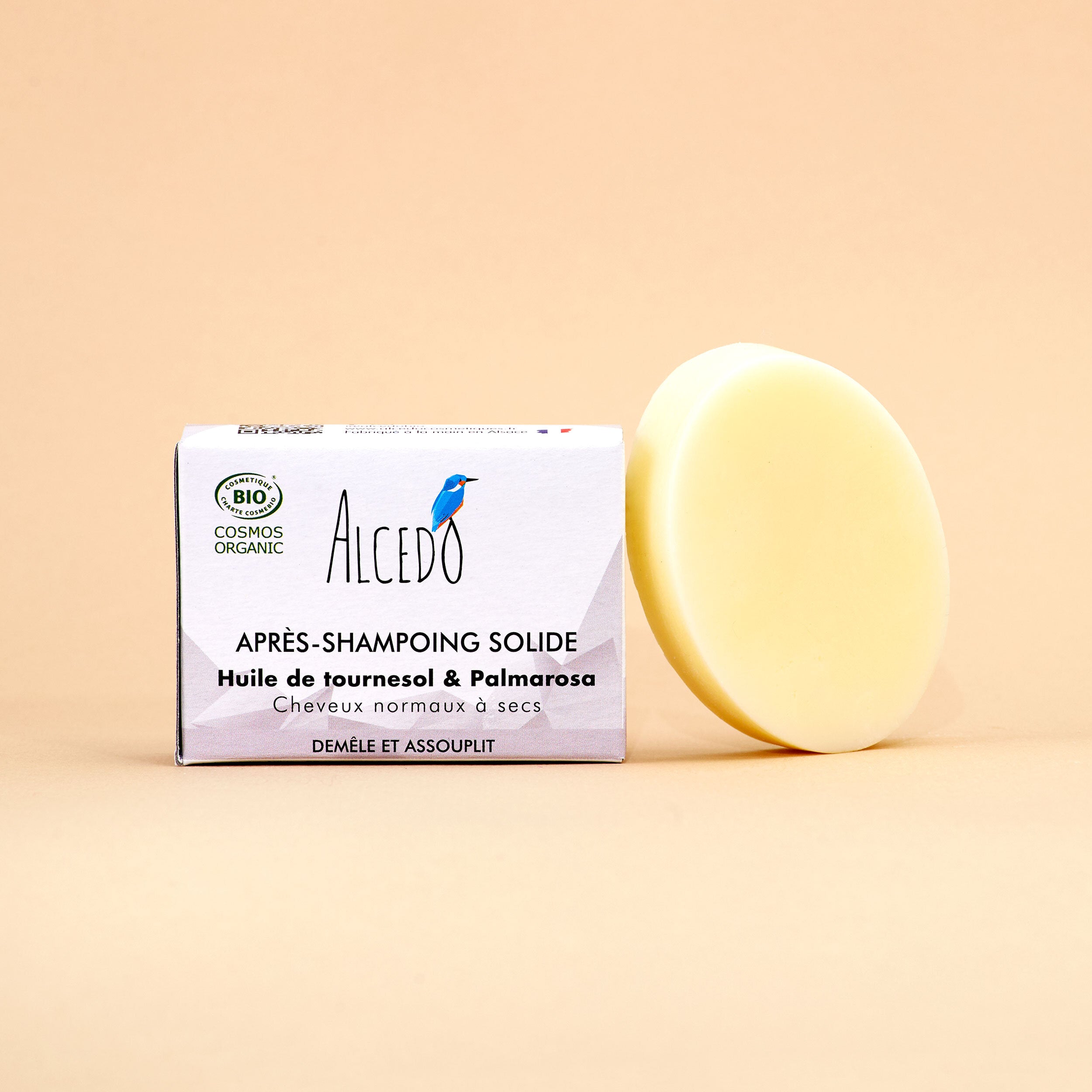 Après-shampoing solide Huile de Tournesol &amp; Palmarosa