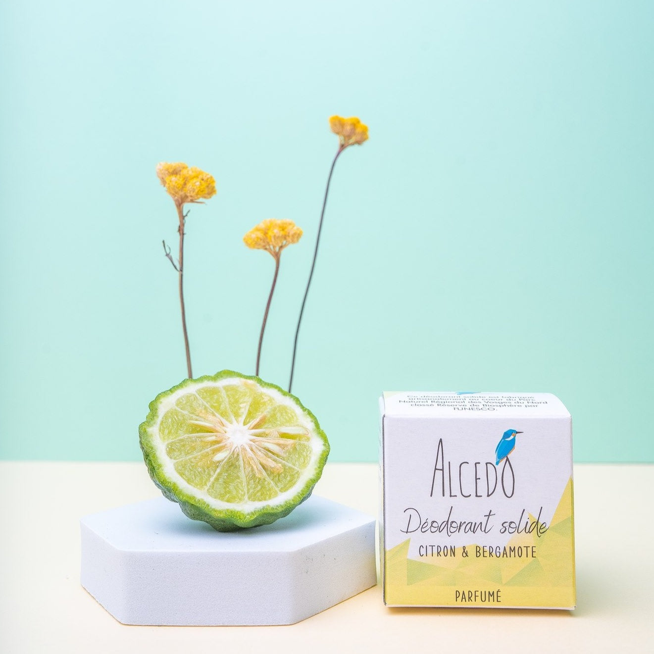 Déodorant solide Citron & Bergamote Alcedo