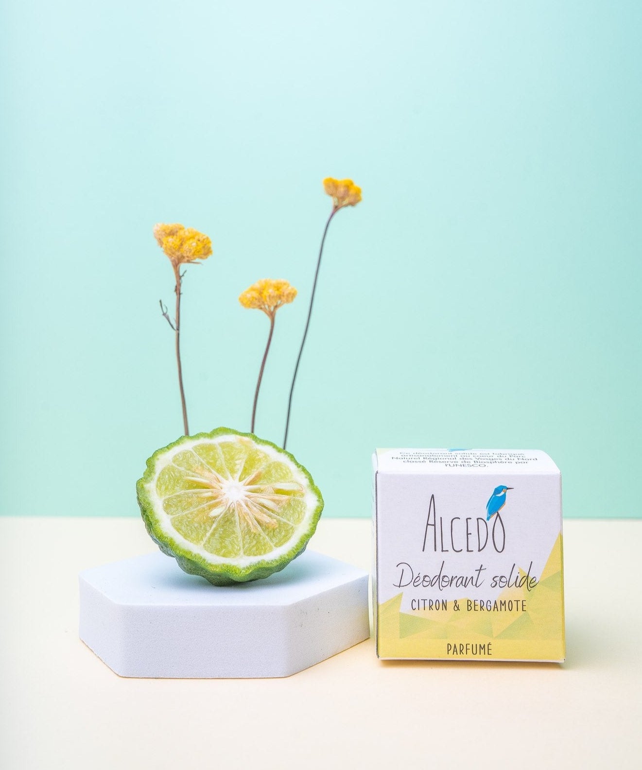 Déodorant solide Citron & Bergamote Alcedo